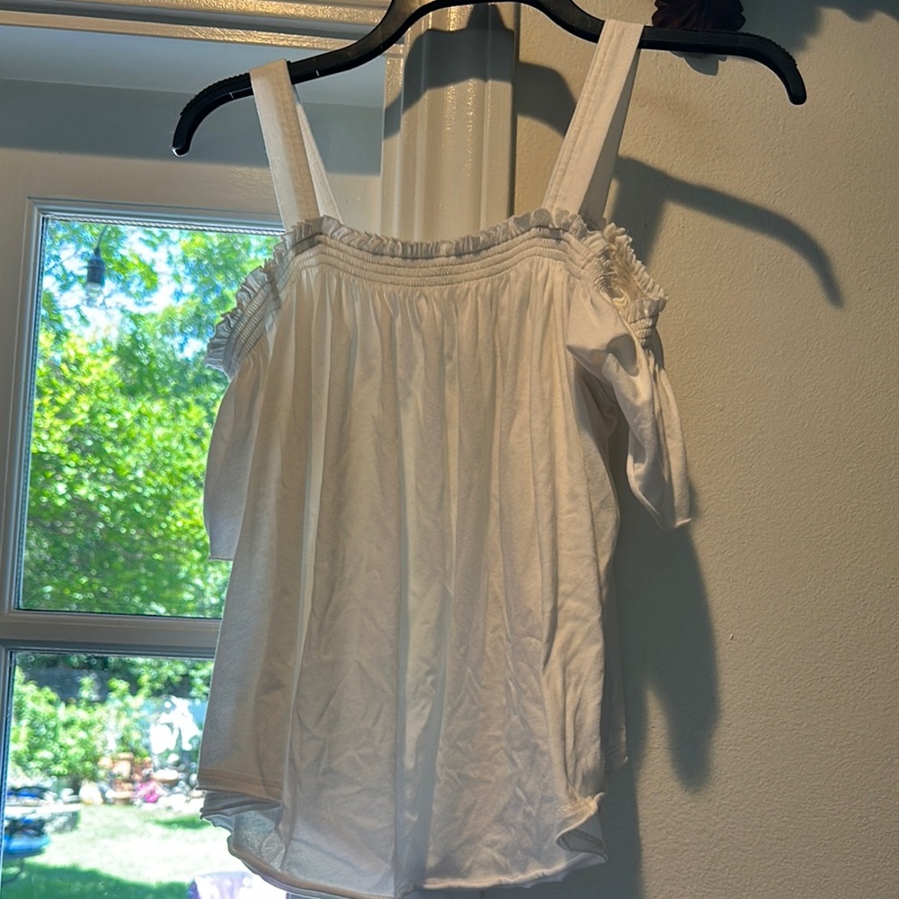 White Off-Shoulder Women's Top Free People